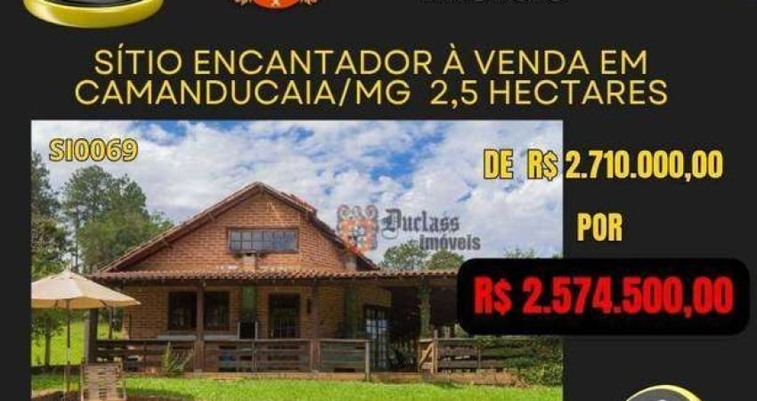 Sítio com 7 dormitórios à venda, 25000 m² por r$ 2.574.500,00 - camanducaia - camanducaia/mg
