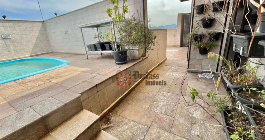Cobertura com 4 dormitórios à venda, 444 m² por r$ 2.600.000,00 - gonzaga - santos/sp