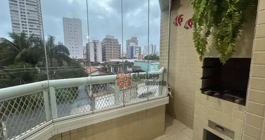 Apartamento com 2 dormitórios à venda, 70 m² por r$ 550.000 - aviação - praia grande/sp