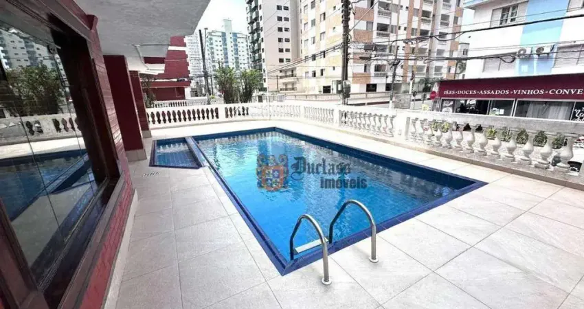 Apartamento com 1 dormitório à venda, 55 m² por r$ 310.000 - tupi - praia grande/sp