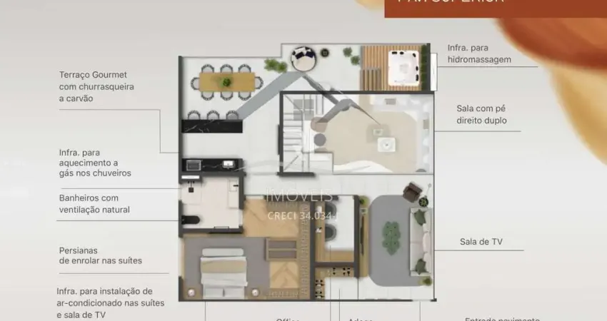 Apartamento à venda na Avenida São João, 1845, Parque das Nações, Atibaia