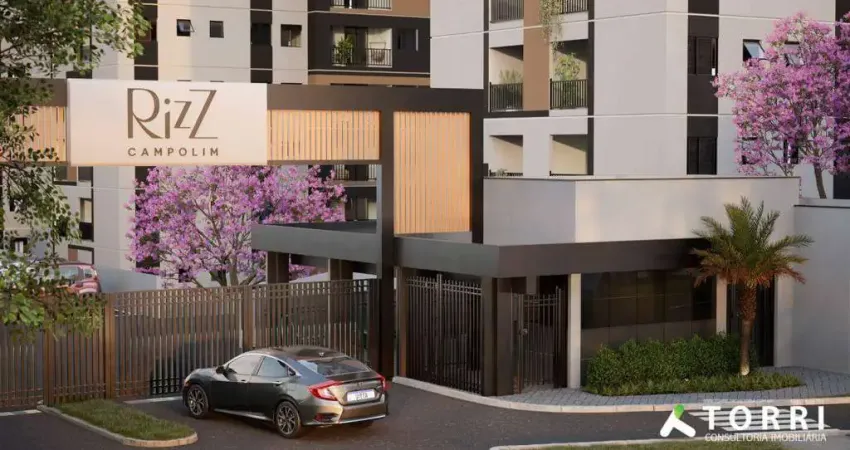 Apartamento com 2 quartos à venda no condomínio rizz, no bairro parque campolim, em sorocaba-sp