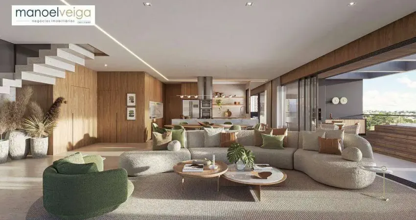 Apartamento garden com 3 dormitórios à venda, 210 m² por r$ 3.967.990,00 - cabral - curitiba/pr