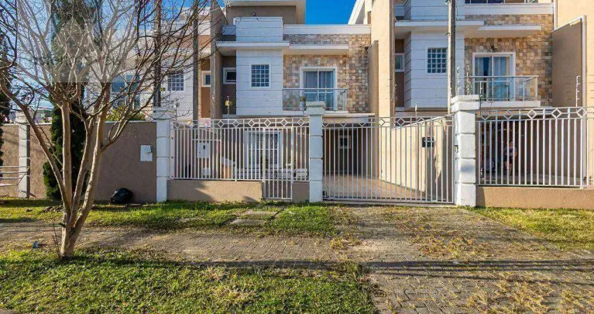 Sobrado TRIPLEX, 3 quartos, suíte com hidro, churrasqueira, 2 vagas - Atuba - Curitiba/PR