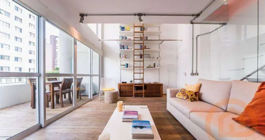 Loft com 1 dormitório, 74 m² - venda por R$ 1.850.000,00 ou aluguel por R$ 13.190,08/mês - Vila Nova Conceição - São Paulo/SP