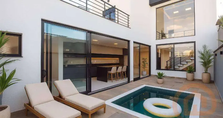 Casa com 3 dormitórios, sendo 1 suíte à venda, 220 m² por r$ 1.550.000 - loteamento park gran reserve - indaiatuba/sp