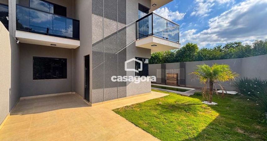 Casa Alto Padrão com Piscina e Fachada Imponente   Nações, Fazenda Rio Grande