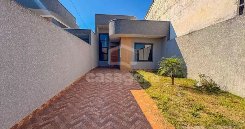 Casa 3 Quartos com Suíte e Churrasqueira gralha azul, Fazenda Rio Grande - PR