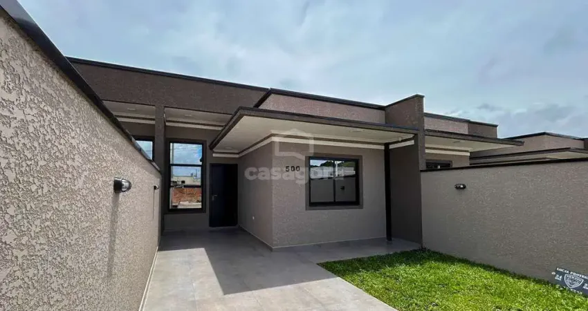 Casa 3 quartos com suíte e fachada moderna em fazenda rio grande