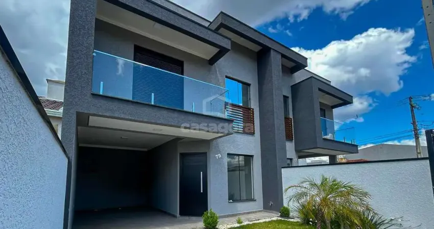 Sobrado 3 quartos com suíte e terreno nos fundos - eucaliptos, frg