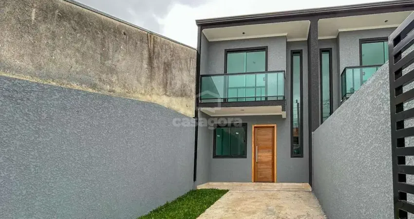 Sobrado 3 quartos com varanda e churrasqueira no tatuquara - curitiba