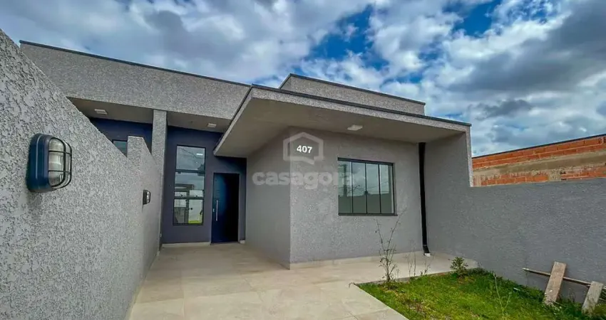 Casa 3 quartos com suíte e churrasqueira no santa terezinha - fazenda rio grande