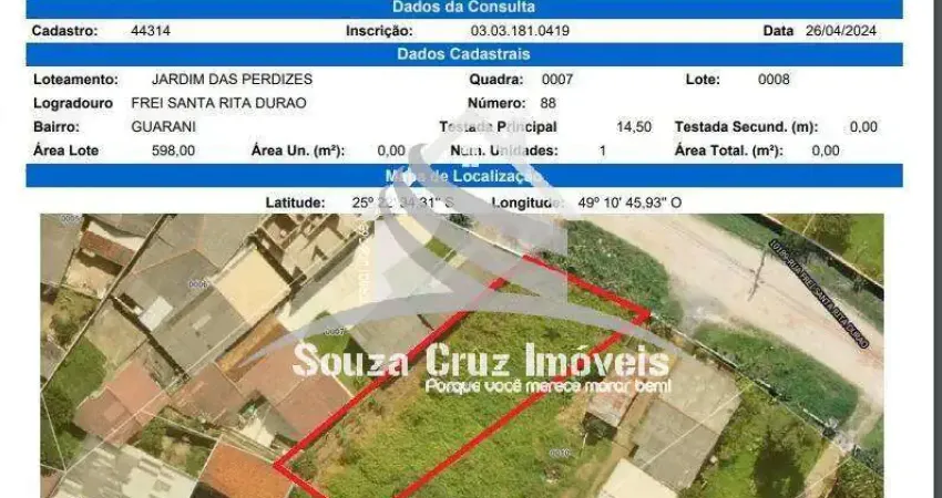 Terreno ideal para construção de casas, prédio ou sobrados !!!