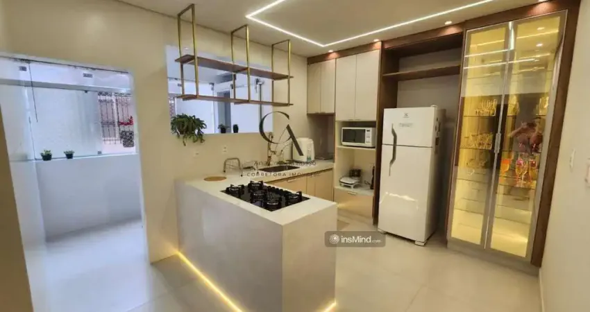 Apartamento reformado venda , 2 dormitórios, 1 suíte, 3 banheiros, 1 vaga fechada ,83m², ponta da praia - santos/sp