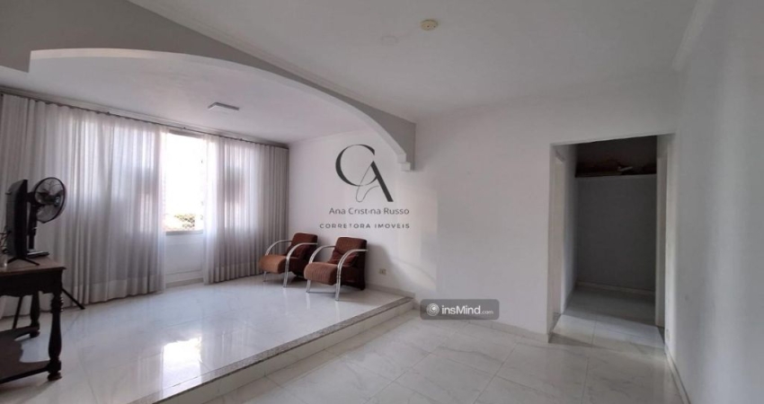 OPORTUNIDADE! Apartamento  2 dormitórios, 110M²,  dependência completa  ,vaga demarcada a 3 Quadras da Praia, Boqueirão -Santos
