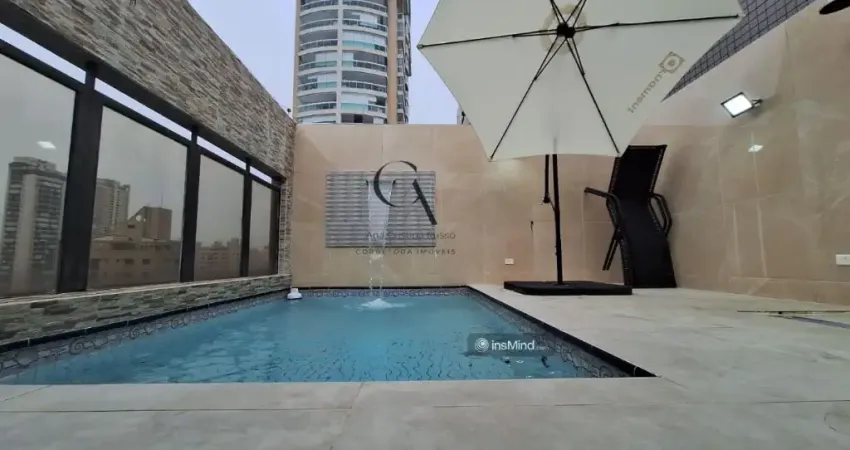 Oportunidade!! cobertura duplex com piscina privativa 3 dormitórios (1 suíte) | 2 vagas demarcadas | 240m² | elevador privativo | no boqueirão – santos/sp