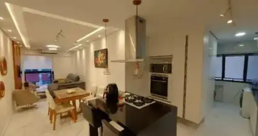 Apartamento reformado a 200m da praia – 3 dorm (2 suítes) – vista mar – aparecida – santos/sp