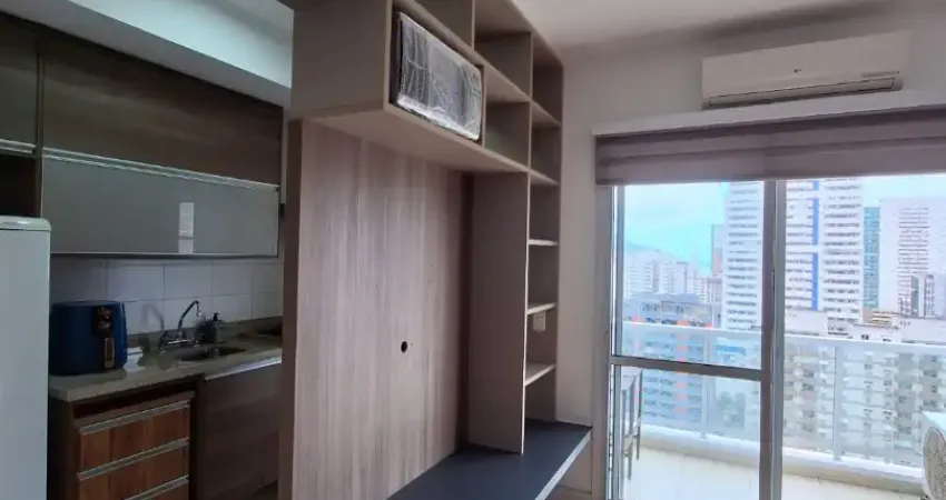 Apartamento mobiliado p/ locação – 48m² – 1 vaga – lazer completo – boqueirão/santos