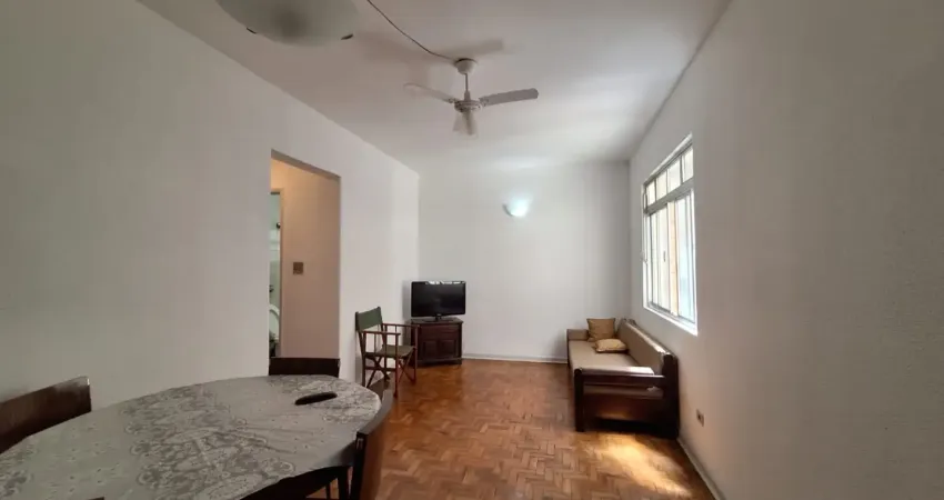 Apto locação mobiliado - 2 dor- 1 vaga - quadra mar -aparecida - santos/sp