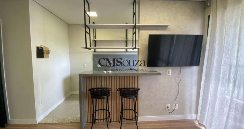 Apartamento à venda e para alugar em Londrina, Gleba Fazenda Palhano, com 1 suíte, com 45 m²
