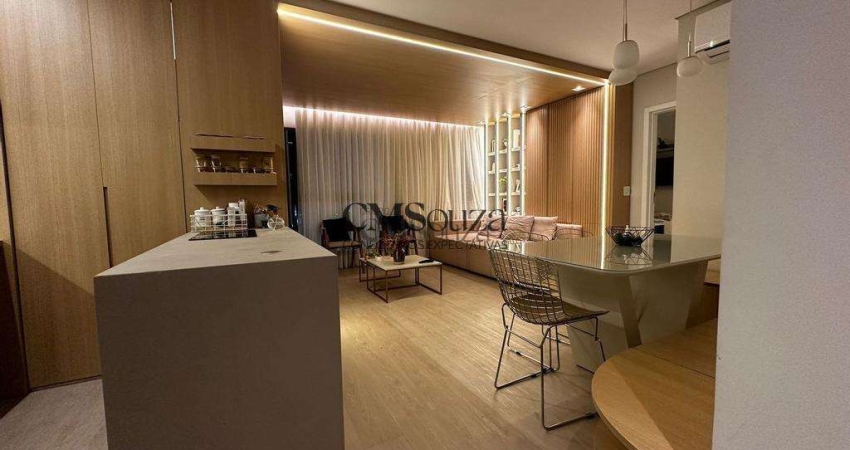 Apartamento à venda e para alugar em Londrina, Gleba Fazenda Palhano, com 1 suíte, com 58 m²