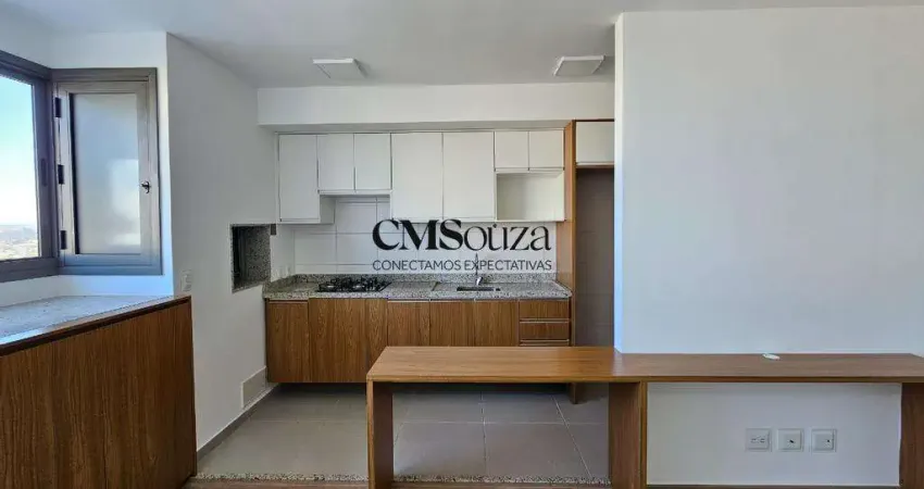 Apartamento para alugar no edifício enjoy, 2 dormitórios, 1 vaga garagem, 55m², terra bonita - londrina pr