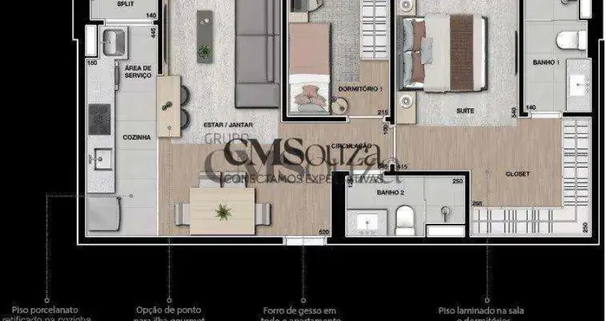 Apartamento para alugar no sense, 2 quartos, 62 m², 1 vaga, terra bonita, londrina