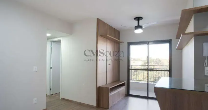 Apartamento para alugar no edifício carmel, 2 dormitórios, 51m², 1 vaga, gleba palhano, londrina