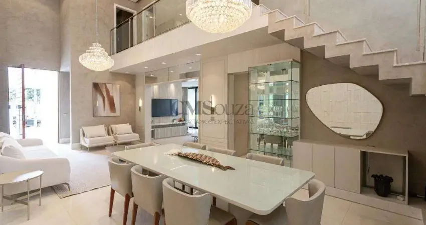 Casa em condomínio para locação no royal park – 4 suítes, piscina, espaço gourmet, 433,09m² - esperança, londrina