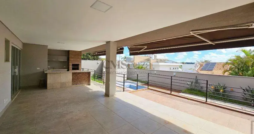 Casa em condomínio para locação no royal park, 4 suítes, piscina, espaço gourmet, 300m² - esperança, londrina