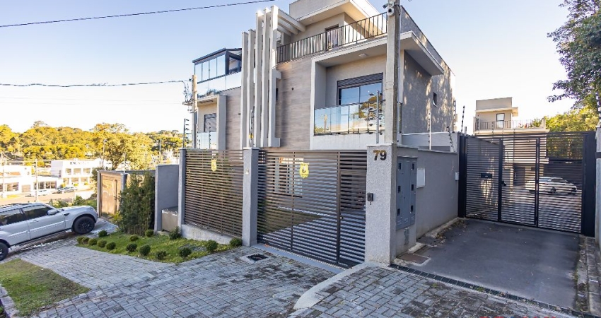 Sobrado Triplex Novo à venda, 136m² com Terraço Incrível no Cascatinha – Curitiba/PR