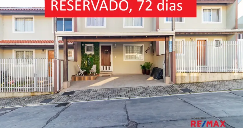 Sobrado em condomínio a venda no xaxim, 2 quartos, closet e ampla área gourmet