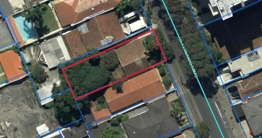 Terreno à venda no bairro bigorrilhoterreno de 507m², bem localizado no bairro mercês, entre as ruas padre agostinho e padre anchieta.  dados do terreno localizado na rua fernando simas nº 833 - mercê