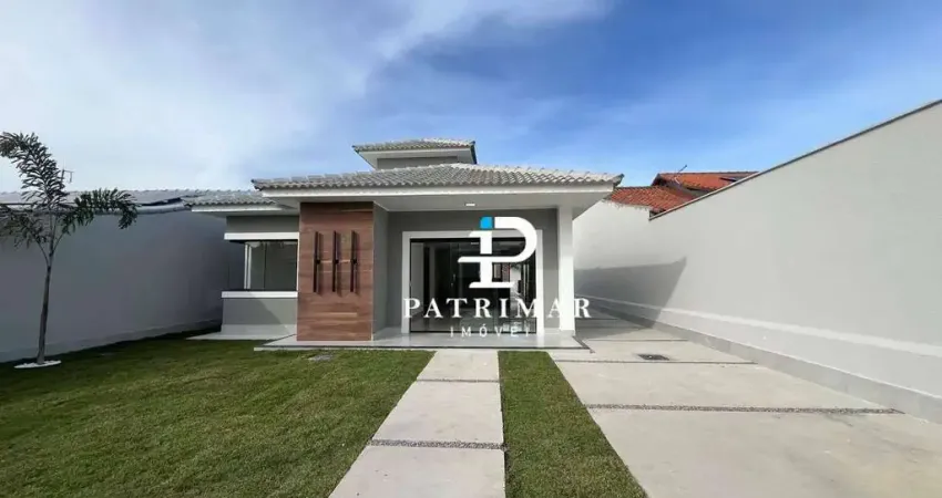 Casa com 3 Quartos, Área gourmet e Piscina à venda, 132 m² por R$ 850.000 - Jardim Atlântico Leste (Itaipuaçu) - Maricá/RJ