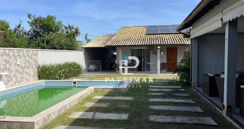 Casa com 3 quartos, área gourmet e piscina à venda, 144 m² por r$ 950.000 - itaipuaçu - maricá/rj