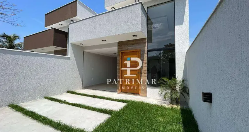 Casa com 3 quartos à venda, 104 m² por r$ 610.000 - jardim atlântico central (itaipuaçu) - maricá/rj