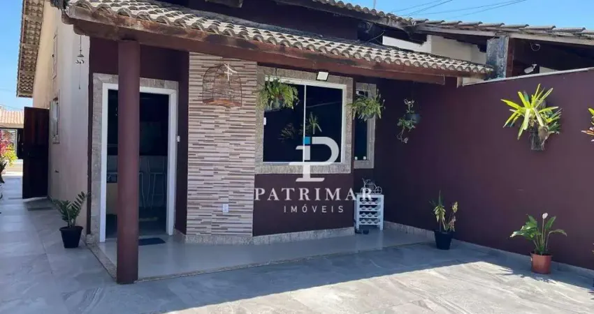 Casa com 2 quartos, área gourmet e piscina  à venda, 73 m² por r$ 600.000 - itaipuaçu - maricá/rj