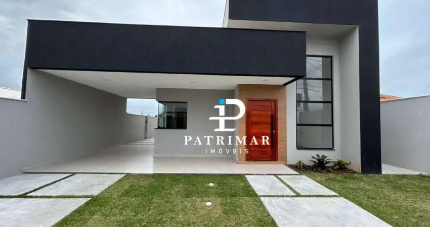 Casa com 3 3 quartos, suíte e área gourmet à venda, 126 m² por r$ 799.000 - jardim atlântico central (itaipuaçu) - maricá/rj