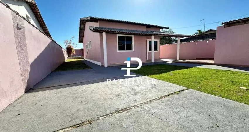 Casa com 3 quartos, suíte, piscina e área gourmet  à venda, 99 m² por r$ 540.000 - itaipuaçu - maricá/rj