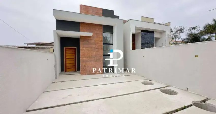 Casa nova com 2 quartos, suíte à venda, 77 m² por r$ 520.000 - jardim atlântico leste (itaipuaçu) - maricá/rj
