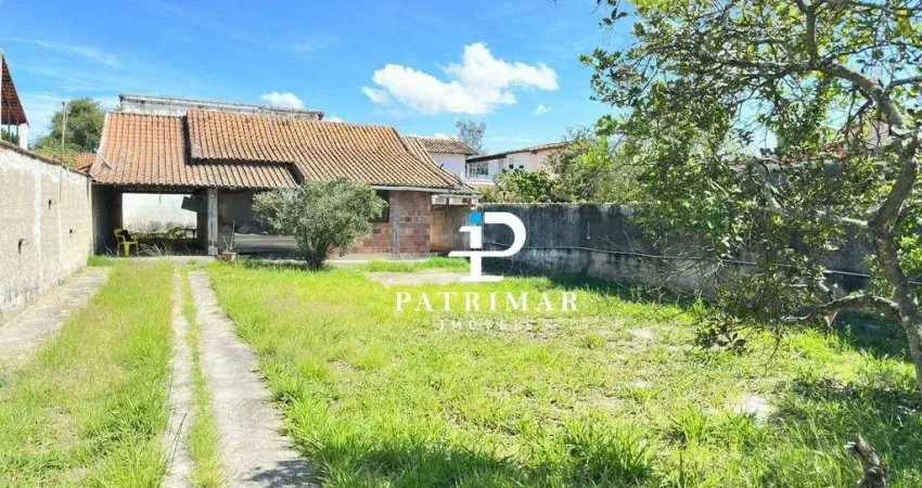 Terreno com casa em construção à venda, 480 m² por r$ 350.000 - jardim atlântico leste (itaipuaçu) - maricá/rj