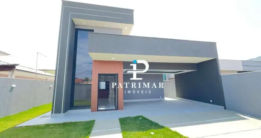 Casa com 3 quartos, suíte e área gourmet à venda, 122 m² por r$ 800.000 - jardim atlântico central (itaipuaçu) - maricá/rj