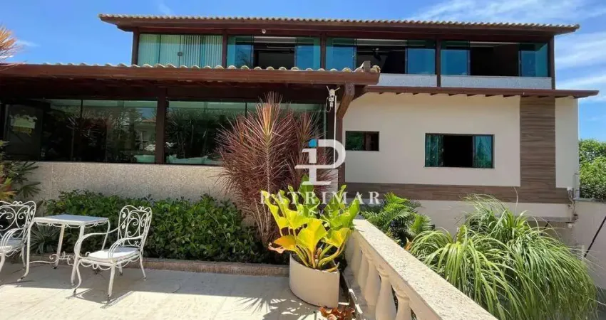 Casa duplex com 5 quartos à venda, 467 m² por r$ 1.350.000 - jardim atlântico oeste - maricá/rj
