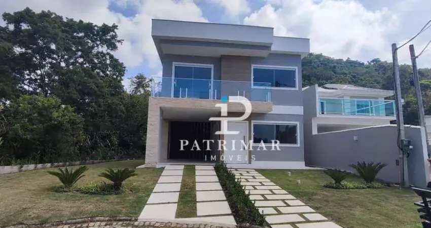 Casa duplex com 3 quartos, área gourmet e piscina à venda , 164m² por r$ 750.000,00 cond pedra de inoa  - cajueiros - itaipuaçu - maricá/rj