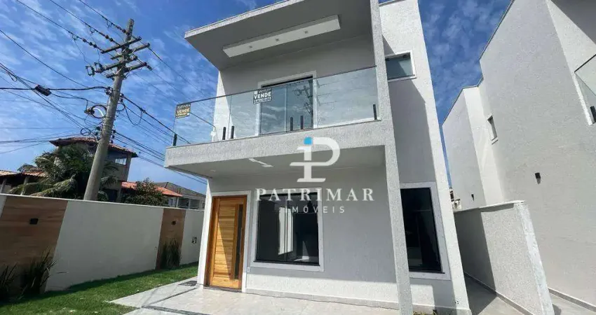 Casa duplex com 3 dormitórios à venda, 105 m² por r$ 500.000 - jardim atlântico central (itaipuaçu) - maricá/rj