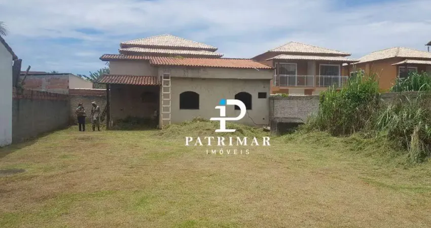 Terreno c/ casa em construção  à venda, 480 m² por r$ 250.000 - jardim atlântico leste (itaipuaçu) - maricá/rj