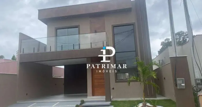 Casa duplex à venda no condomínio royal garden i – pindobas, maricá/rj - 3 quartos - piscina e area gourmet -160 m² por r$ 875.000