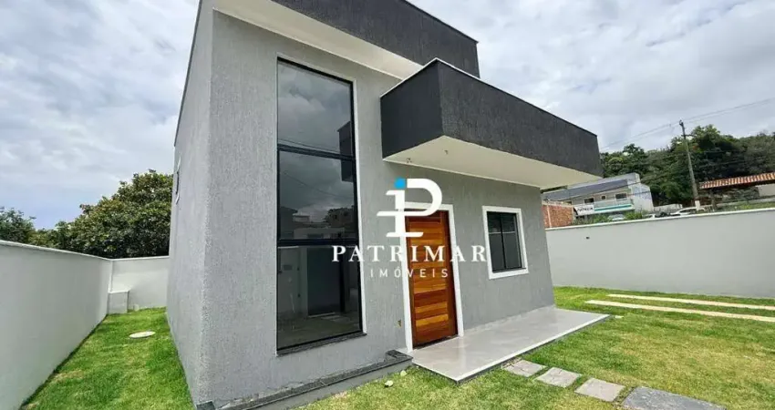 Casa nova com 2 quartos à venda, 61 m² por r$ 450.000 - chácaras de inoã (inoã) - maricá/rj
