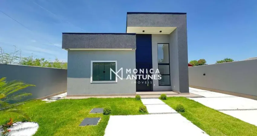 Casa nova com 3 quartos à venda, 103 m² por r$ 778.000 - jardim atlântico central (itaipuaçu) - maricá/rj