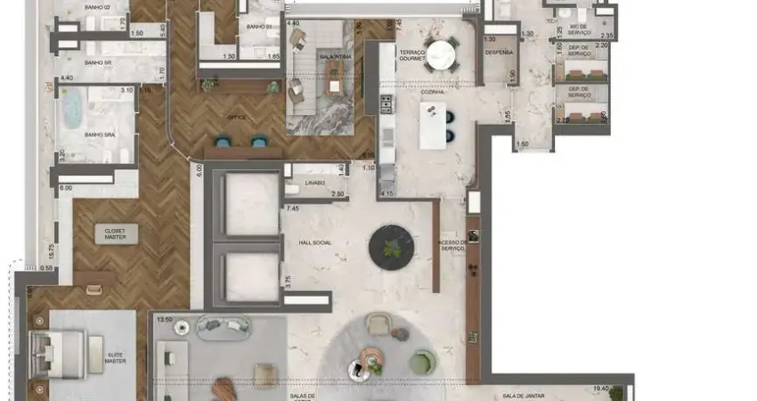 Apartamento com 4 quartos à venda na Avenida Lopes de Azevedo, Jardim Guedala, São Paulo